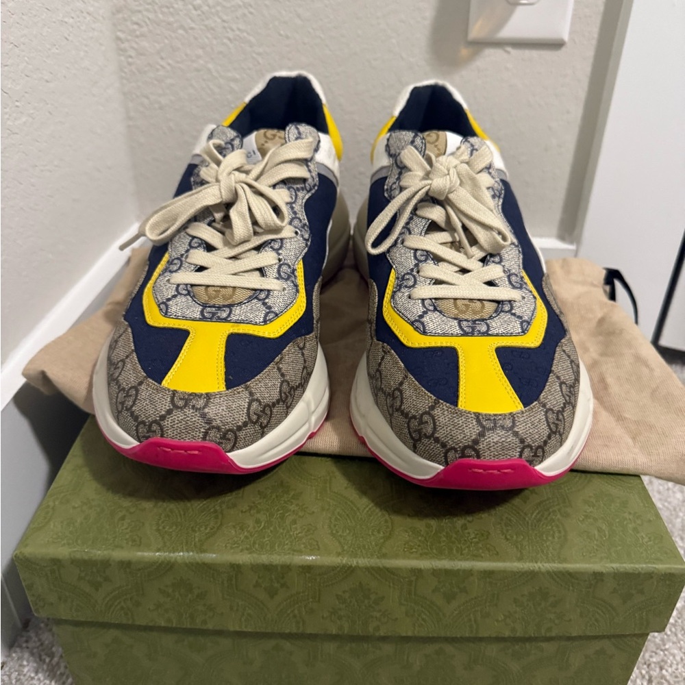 Gucci GG Rhyton ‘Beige White Yellow’ Size 12